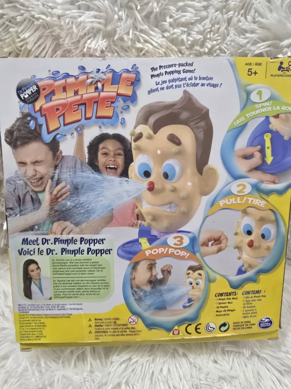 Pimple Pete Game - Bright Yellow Box